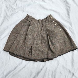 Talbots/Herman Geist/Urban Renewal Wool Plaid Mini Skirt